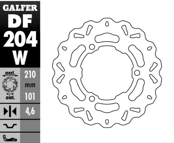 Solid Wave Brake Rotor