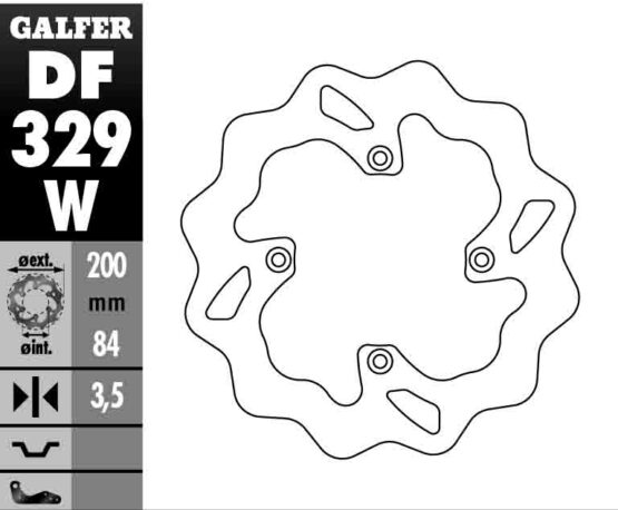 Solid Wave Rear Brake Rotor - Image 3