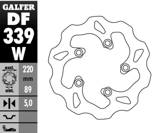 Solid Wave Rear Brake Rotor - Image 2