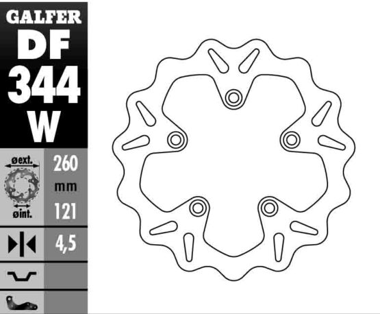 Solid Wave Brake Rotor - Image 2