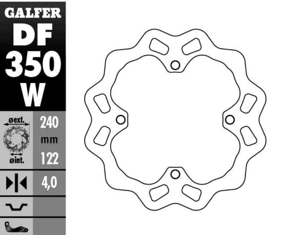 Solid Wave Rear Brake Rotor - Image 3