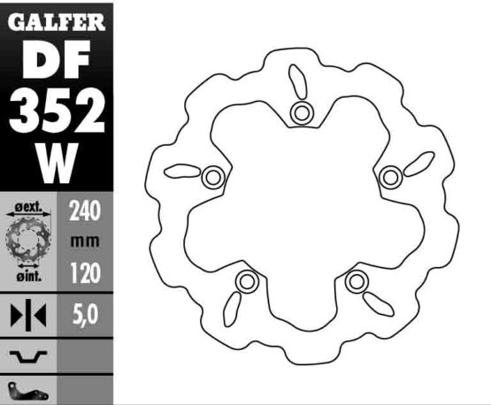 Solid Wave Rear Brake Rotor - Image 3