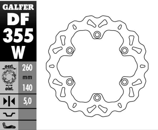 Solid Wave Rear Brake Rotor - Image 3