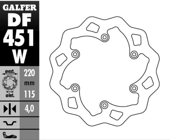 Solid Wave Rear Brake Rotor - Image 4