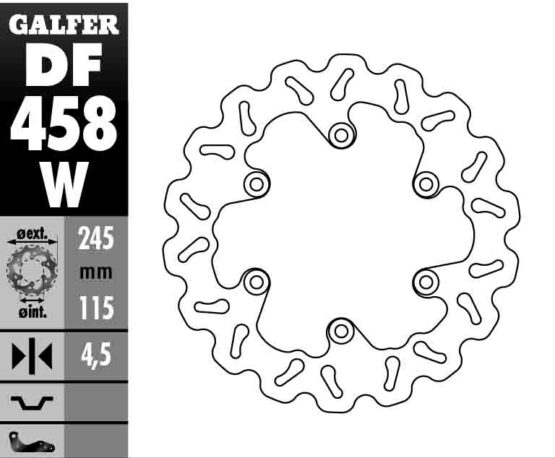 Solid Wave Rear Brake Rotor - Image 3