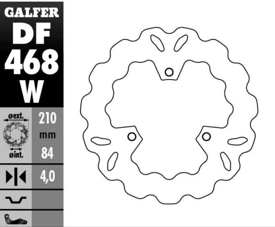 Solid Wave Rear Brake Rotor - Image 2