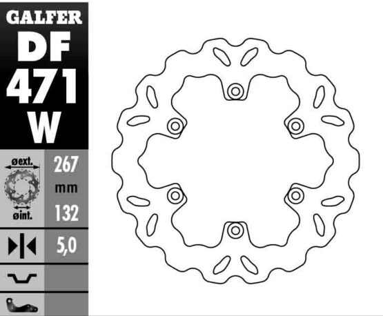 Solid Wave Front/Rear Brake Rotor - Image 2