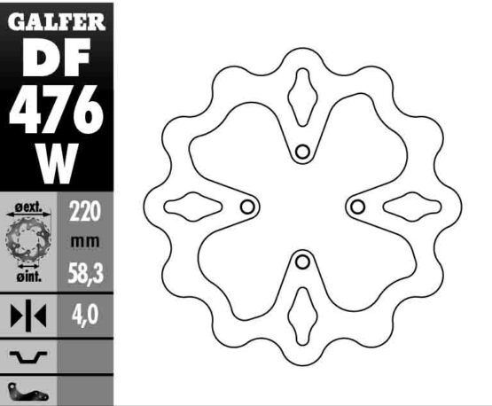 Solid Wave Rear Brake Rotor - Image 2