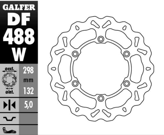 Solid Wave Front Brake Rotor - Image 3