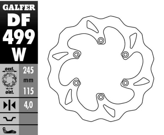 Solid Wave Brake Rotor - Image 4