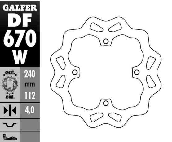 Solid Wave Rear Brake Rotor - Image 2