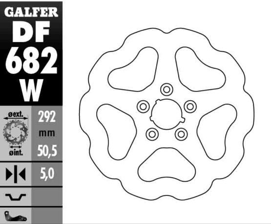 Solid Wave Rear Brake Rotor - Image 2