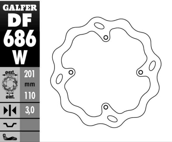 Solid Wave Rear Brake Rotor - Image 3