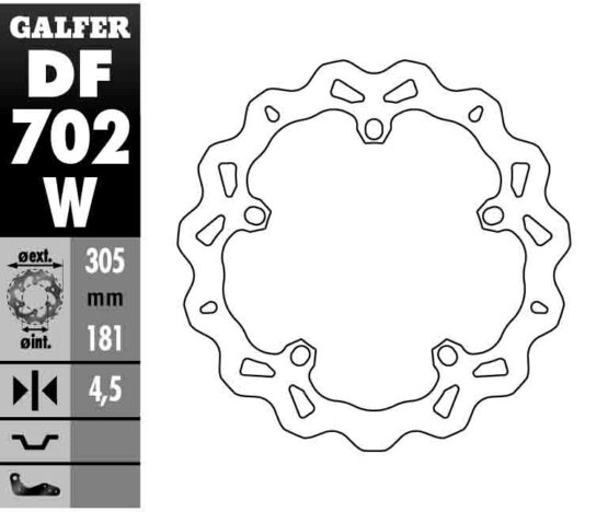 Solid Wave Brake Rotor - Image 3