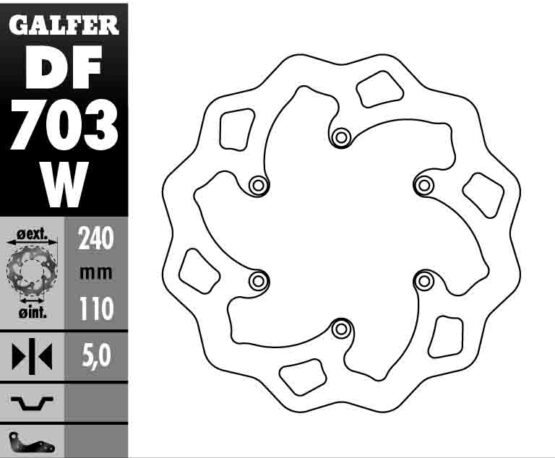 Solid Wave Rear Brake Rotor - Image 2