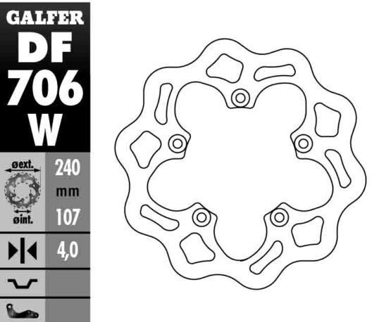 Solid Wave Rear Brake Rotor - Image 2