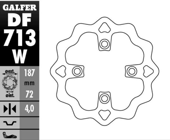 Solid Wave Rear Brake Rotor - Image 2