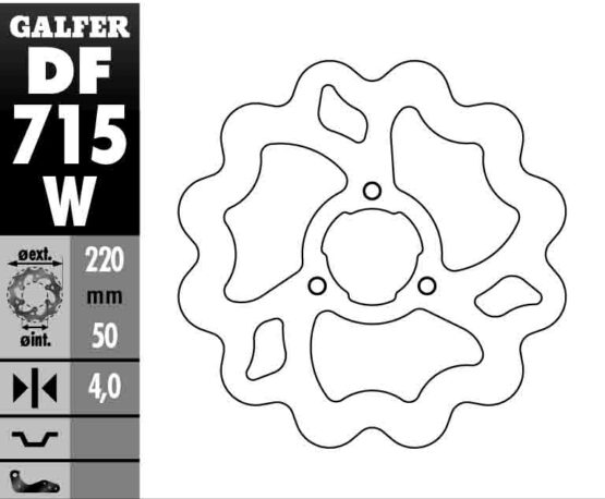 Solid Wave Rear Brake Rotor