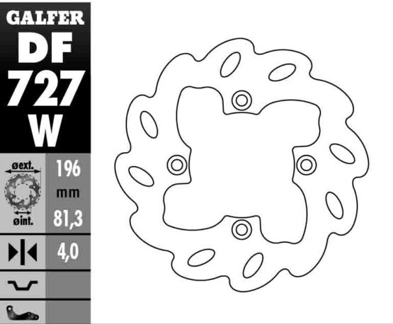 Solid Wave Rear Brake Rotor - Image 2