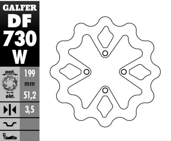 Solid Wave Rear Brake Rotor - Image 2