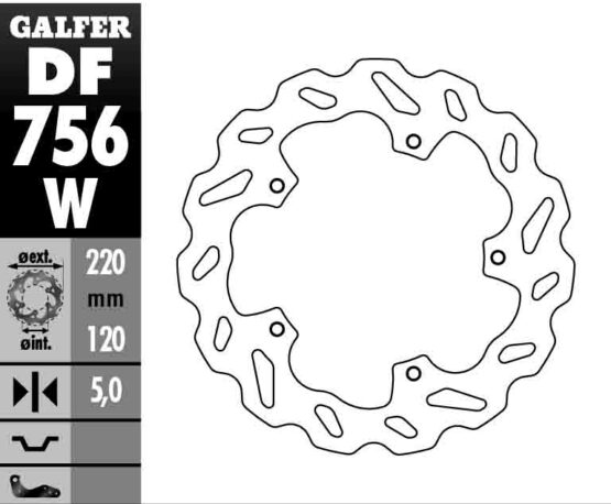 Solid Wave Rear Brake Rotor - Image 2