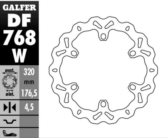 Solid Wave Brake Rotor - Image 2