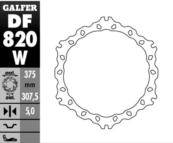 Solid Wave Front Brake Rotor - Image 2