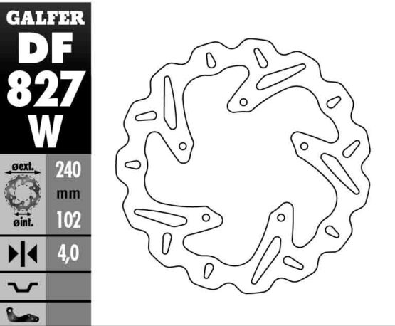 Solid Wave Rear Brake Rotor