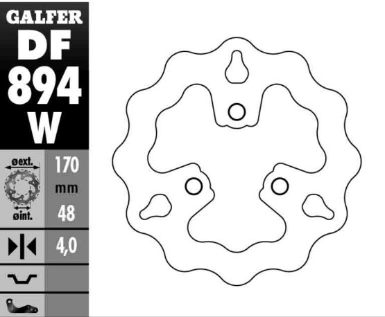 Solid Wave Brake Rotor