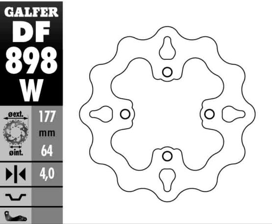 Solid Wave Brake Rotor - Image 2