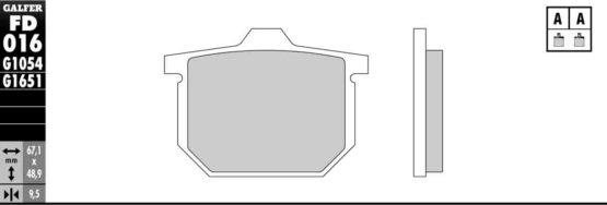 Semi-Metallic Compound Brake Pads