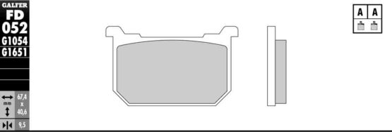 Semi-Metallic Compound Brake Pads