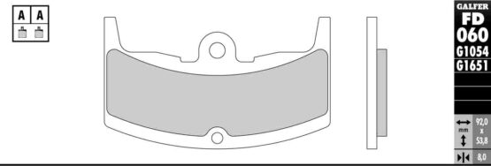 Semi-Metallic Compound Brake Pads