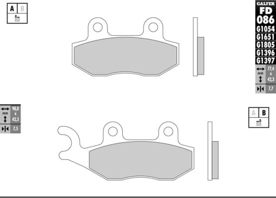 Semi-Metallic Compound Brake Pads - Image 2