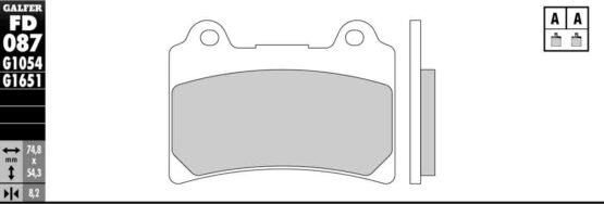 Semi-Metallic Compound Brake Pads