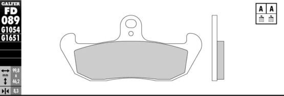 Semi-Metallic Compound Brake Pads