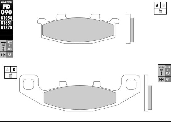 Semi-Metallic Compound Brake Pads - Image 2