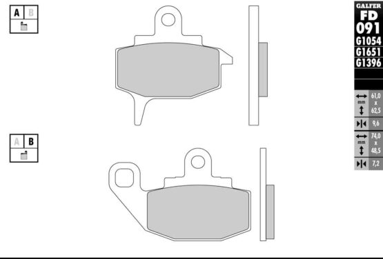 Semi-Metallic Compound Brake Pads - Image 2