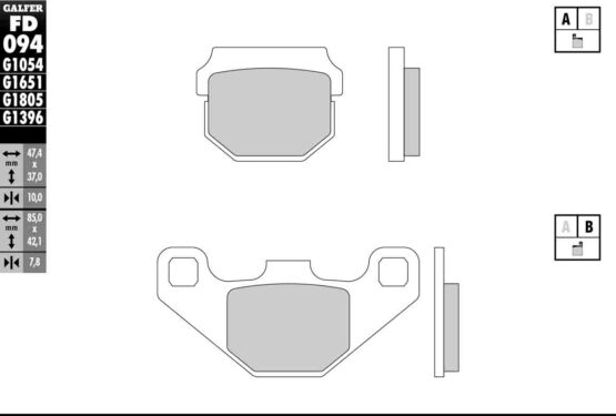 Semi-Metallic Compound Brake Pads - Image 2