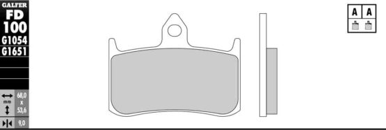 Semi-Metallic Compound Brake Pads