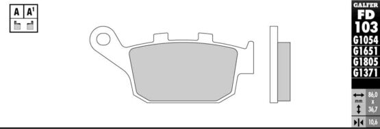 Semi-Metallic Compound Brake Pads - Image 2