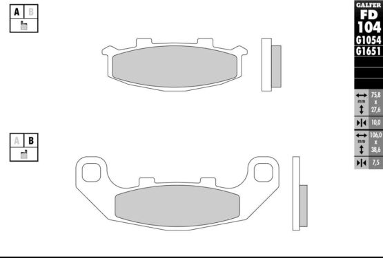 Semi-Metallic Compound Brake Pads - Image 2