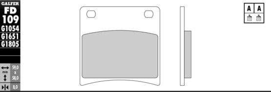 Semi-Metallic Compound Brake Pads