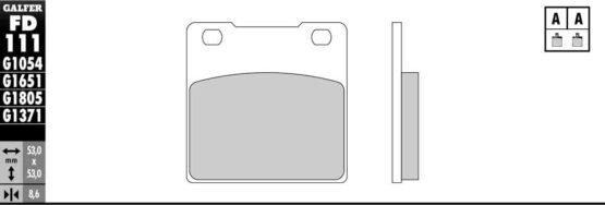 Semi-Metallic Compound Brake Pads - Image 2