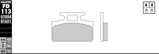 Semi-Metallic Compound Brake Pads