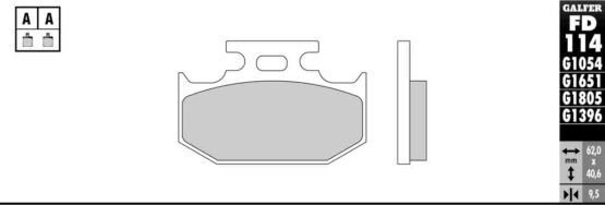 Semi-Metallic Compound Brake Pads - Image 2