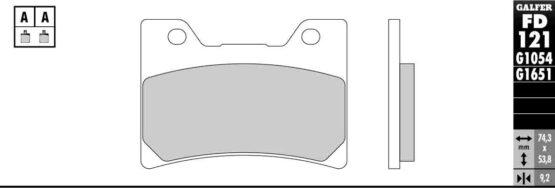 Semi-Metallic Compound Brake Pads - Image 2