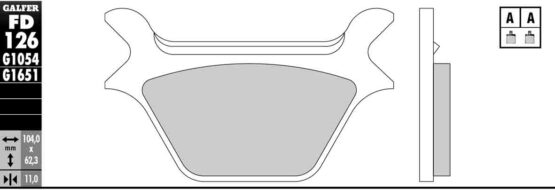 Semi-Metallic Compound Brake Pads - Image 2