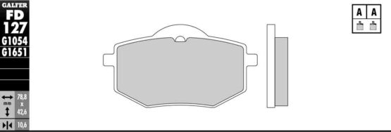 Semi-Metallic Compound Brake Pads