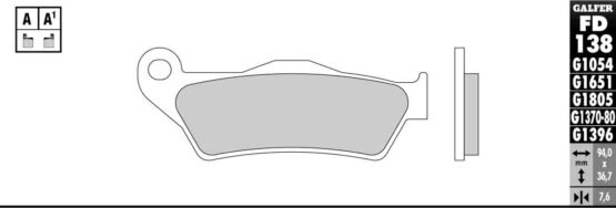 Semi-Metallic Compound Brake Pads - Image 2